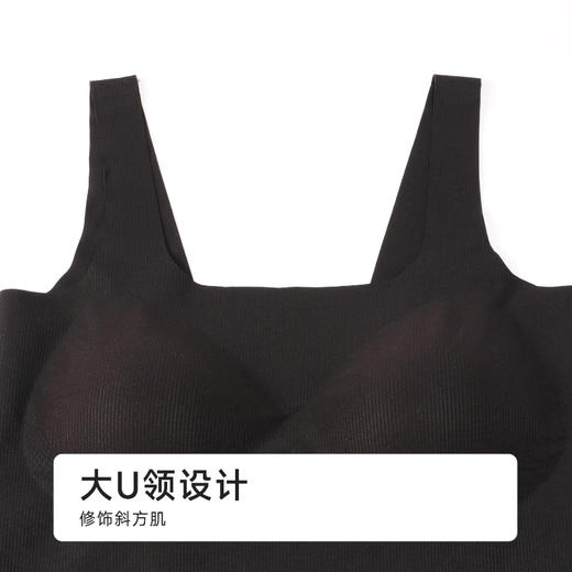 都市丽人丝质宽肩背心竖条冰丝时尚美搭宽肩背心LVH4A3 商品图4