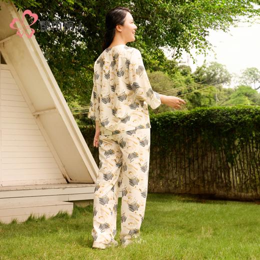 都市丽人女士特价棉质短袖套装薄梭织弹力绉布超值精选长袖类LHH1A3 商品图3