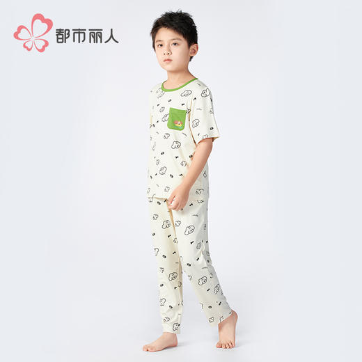 都市丽人童装特价棉质短袖套装薄针织人棉超值精选短袖类JHH2A5 商品图2