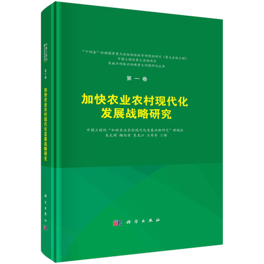 加快农业农村现代化发展战略研究 商品图0