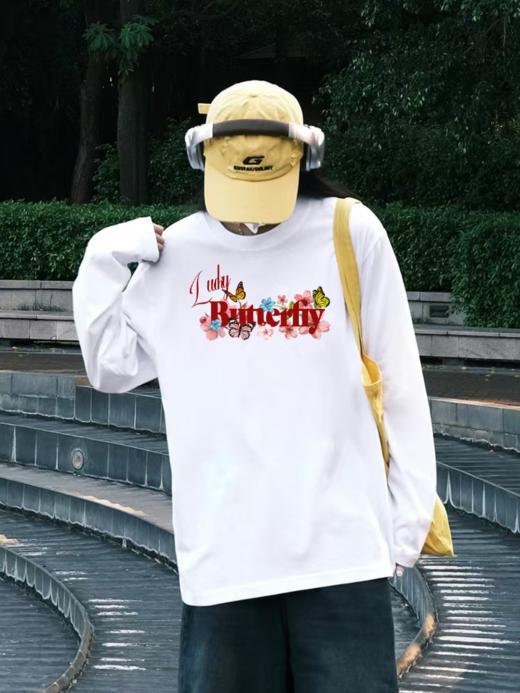 【YW】无忧购2025春季韩系休闲卡通印花宽松八大200g纯棉长袖上衣（截单后7天发货) 商品图6