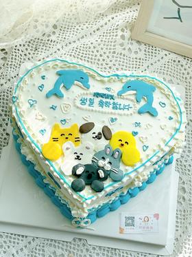 复古花边手绘蛋糕