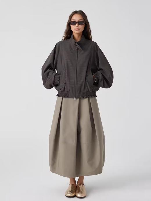 Simple Project/K2539/廓形分割花苞长裙 商品图1