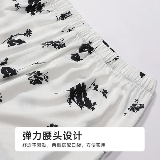 都市丽人女士丝质长袖套装薄冰雪丝印花好睡好眠长袖类LHH1B2 商品图7