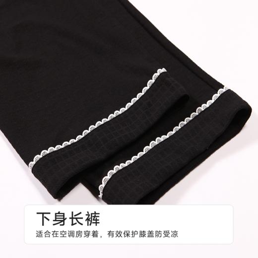 都市丽人女士棉质吊带套装薄针织提花好睡好眠袖类LHH2B8 商品图6
