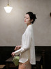 盛唐婧 |真丝花罗百搭对襟衬衫-白色 商品缩略图4