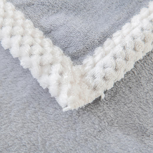 芳恩 FN-T9015 FN-T9015-1 纯享牛奶绒毯 灰色  商品图2