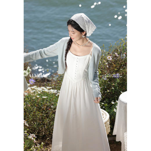 鹿向南「冷萃茉莉」吊带裙L529132 商品图4