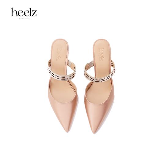 heelz设计师手工鞋履｜H繁花条带尖头穆勒鞋8公分 商品图2