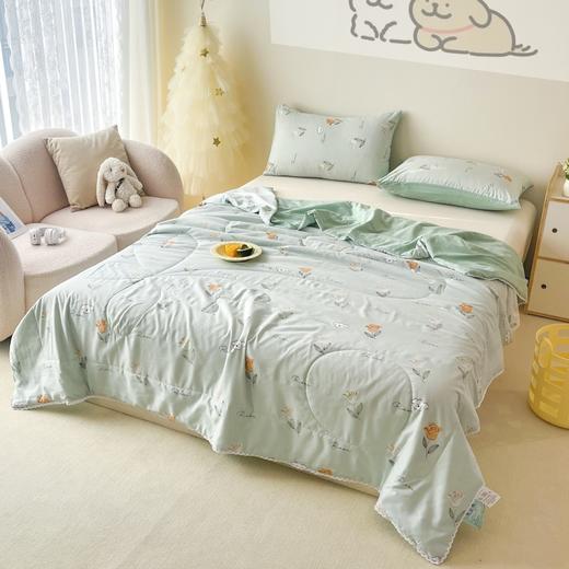 【5折伙拼】悦醒水洗超柔夏被空调被 活性印染印花夏凉被 商品图8