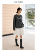 ForPoem 现货 25/SS原创设计春夏卷边毛圈底烫钻长袖卫衣 商品缩略图1