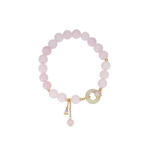 大英博物馆 东方梦境系列 荷花好运莲莲和田玉平安扣手链 和田玉平安扣项链 商品图4