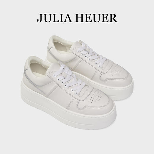 Julia Heuer 厚底休闲小白鞋 商品图0