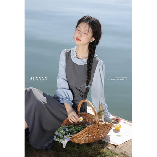 鹿向南「雨后旅途」假两件连衣裙 商品图2