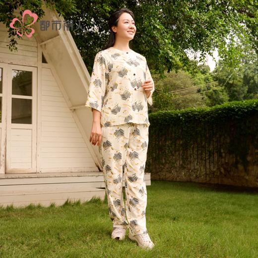 都市丽人女士特价棉质短袖套装薄梭织弹力绉布超值精选长袖类LHH1A3 商品图2