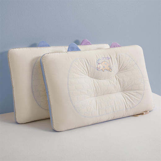 【拍2个减30元】可爱猫耳亲子枕 全棉卡通刺绣儿童款枕 商品图9