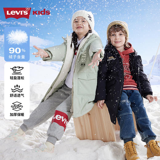 Levi's 冬 大童小童 长款羽绒服 LVN-HO-J646 商品图1