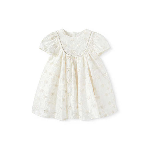 英氏女童连衣裙夏季短袖女童礼服绣花连衣裙2025新款YRLCJ1R036A 商品图4