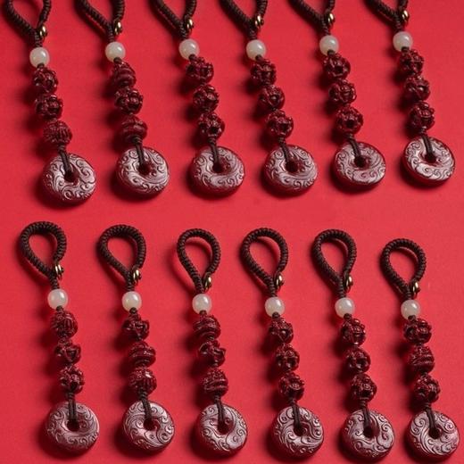 【天然朱砂❗️朱砂生肖平安扣】天然朱砂 雕刻细腻 蛇年男女款八宝莲灯吊坠 男女款紫金砂朱砂吊坠 情人节礼物父亲节礼物新年礼盒年货礼盒L 商品图1