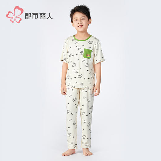 都市丽人童装特价棉质短袖套装薄针织人棉超值精选短袖类JHH2A5 商品图1