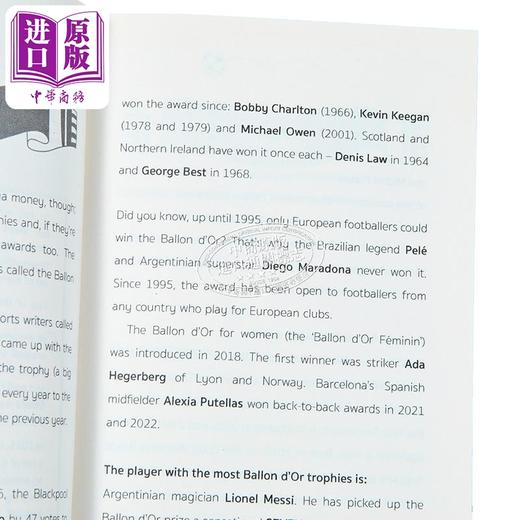 【中商原版】不可思议的足球趣闻书 The Unbelievable Football Trivia Book 英文原版 Matt Oldfield 生活休闲 商品图2