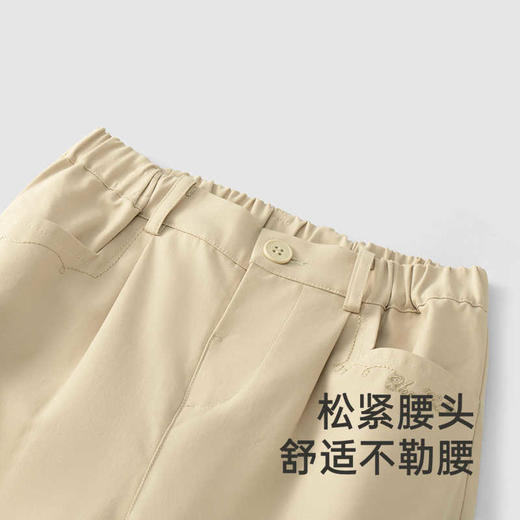 英氏儿童裤子春夏百搭女童休闲裤2025新款透气长裤YRKCJ1R033A 商品图3