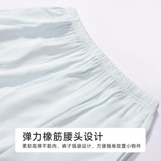都市丽人女士梭织棉短袖套装薄人棉贡缎好睡好眠短袖类LHH1C9 商品图7