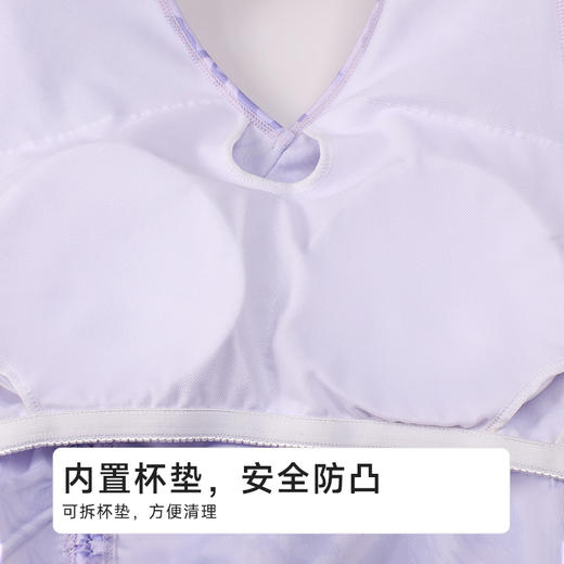 都市丽人女士连体泳衣薄半光涤泳布滨海休闲一体式泳衣LSH1A3 商品图5
