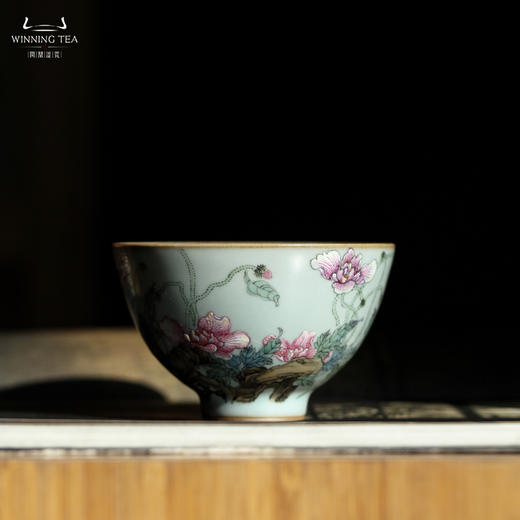 问鼎汝瓷鼎峰系列天青精工款鸿声杯（虞美人） 商品图0