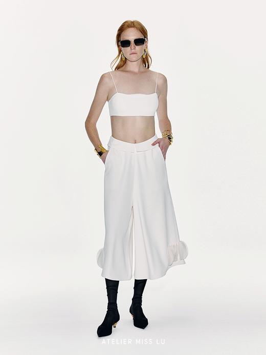 【云雾山峦】曲线领口设计吊带短上衣 商品图1