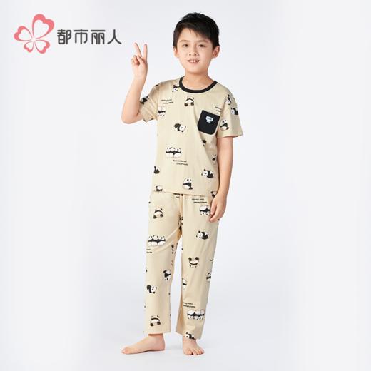 都市丽人童装正价棉质短袖套装薄32支纯棉单面亲情蜜语短袖类JHH9B4 商品图2