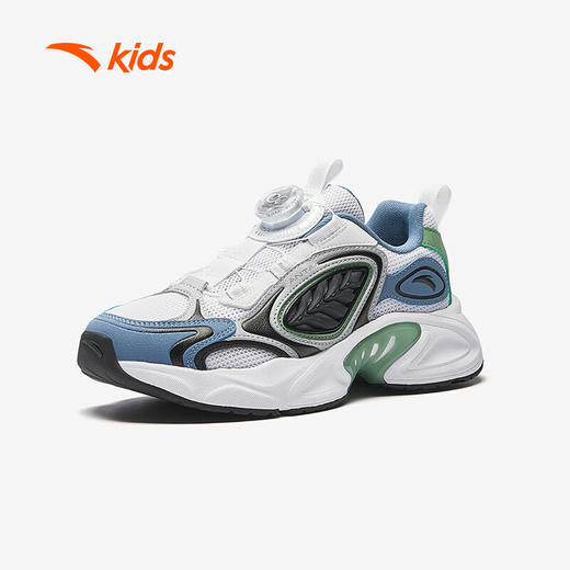 安踏儿童运动鞋男大童2025夏季旋钮低帮星游休闲鞋312528801 商品图1