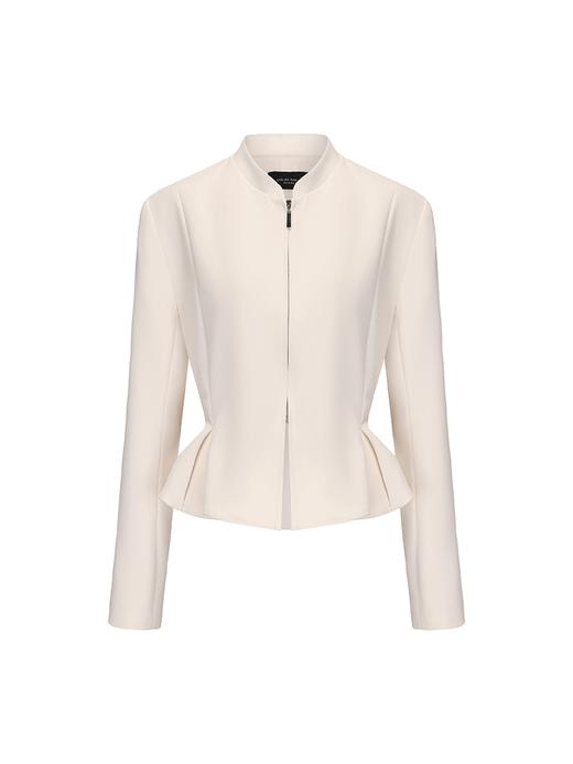 【纸上芭蕾】廓形立体下摆收腰拉链外套 商品图4