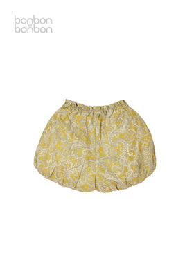 复古印花花苞裤