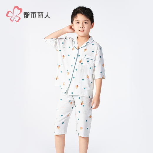 都市丽人童装梭织棉套装薄梭织人棉超值精选中袖类JHH1A1 商品图1