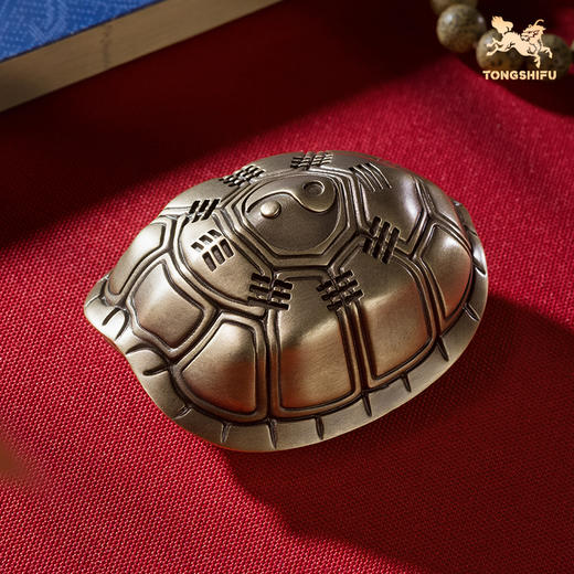 铜师傅《八卦富甲天下》客厅龟壳铜摆件 家居装饰把玩手把件 商品图0