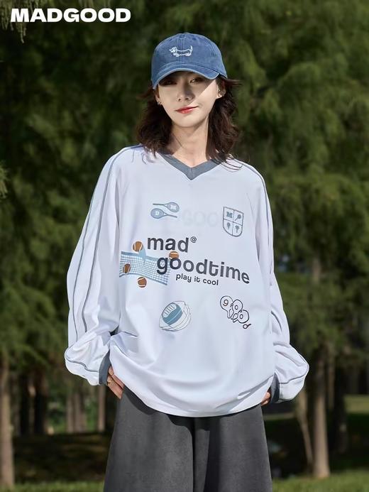 马得工地/MDGDCX241524/运动元素功能防晒凉感长袖T恤 商品图1