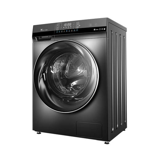 小天鹅（LittleSwan）10公斤 滚筒洗衣机 洗烘一体 水魔方冷水洗 触控屏 健康除螨洗  智能投放 超薄 TD100VJD811MIT 商品图0