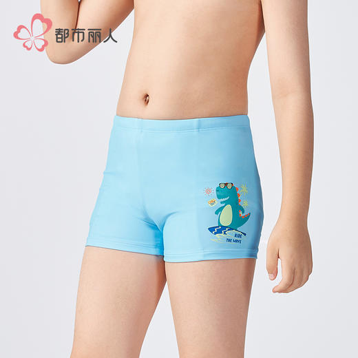 都市丽人男童泳裤薄半光涤泳布滨海休闲泳裤JSH6A6 商品图2