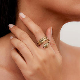 订购8周到｜Yvonne Leon-double python-蟒蛇 戒指［法国设计师］