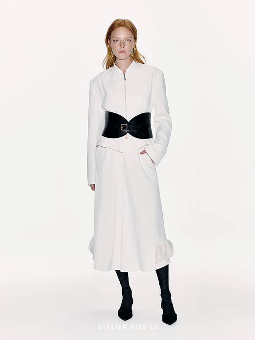 【纸上芭蕾】廓形立体下摆收腰拉链外套 商品图2