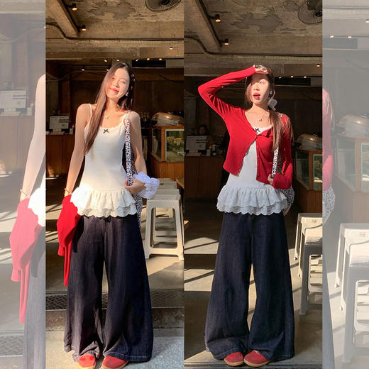 <曾小咸推荐>4.12现货秒杀 ！微信超特价！ 蕾丝花边吊带背心 日常99.99 立减50 秒杀49.99！！ 商品图2