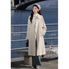 鹿向南「微风情书」米白色长款风衣 商品缩略图1