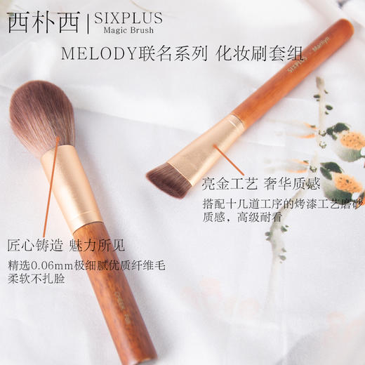 SIXPLUS x Marilyn 10支联名款红木套刷 商品图4