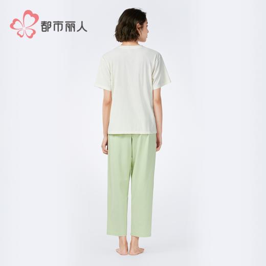 都市丽人女士棉质短袖套装薄40支TC拉架生活家居短袖类LHH2C3 商品图2