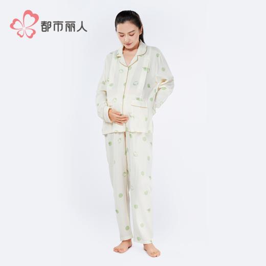 都市丽人女士梭织棉长袖套装薄双层棉纱快乐妈咪长袖类LHHCA1 商品图1