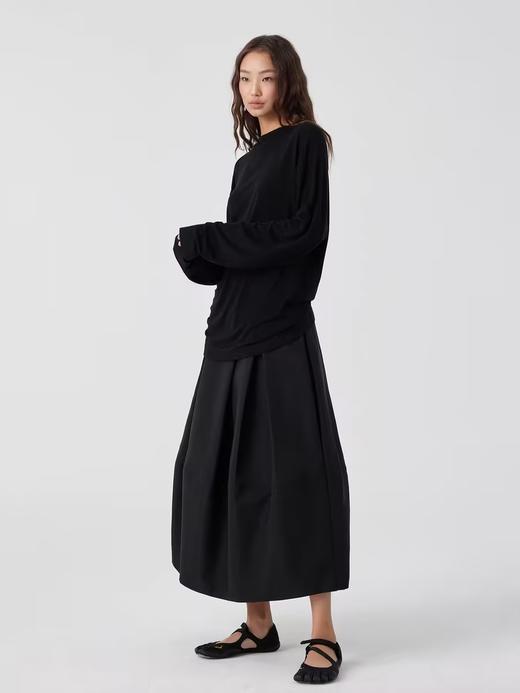 Simple Project/K2539/廓形分割花苞长裙 商品图2