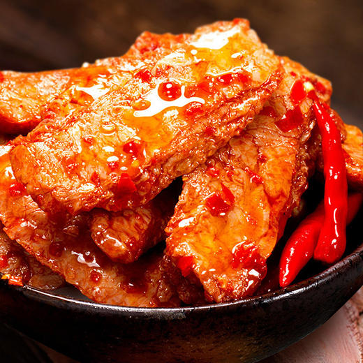 【味滋源】手撕素肉128g 牛肉味烧烤混合口味辣条办公室休闲小吃零食品 商品图2