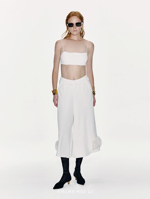 【云雾山峦】曲线领口设计吊带短上衣 商品图3