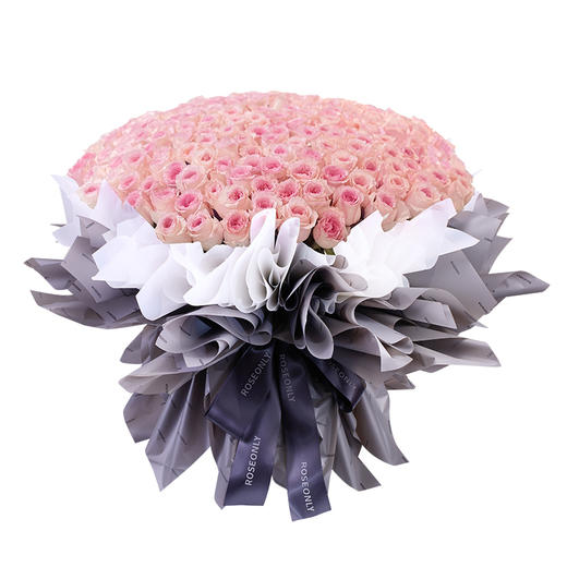 【高级定制鲜花】下单前请联系客服确认 ROSEONLY诺誓 鲜花玫瑰 钟情-手捧520支 199枝 送女友送老婆 商品图6